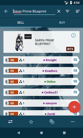 Warframe market(��Ϸ����ƽ̨)v1.9.3 �ֻ����ͼ
