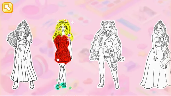 芭比娃娃色彩创作(娃娃涂色创作游戏) 芭比娃娃色彩创作(娃娃涂色创作游戏)
